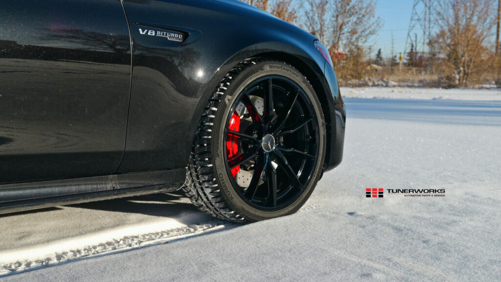 mercedes AMG E63s calgary winter kumho tires